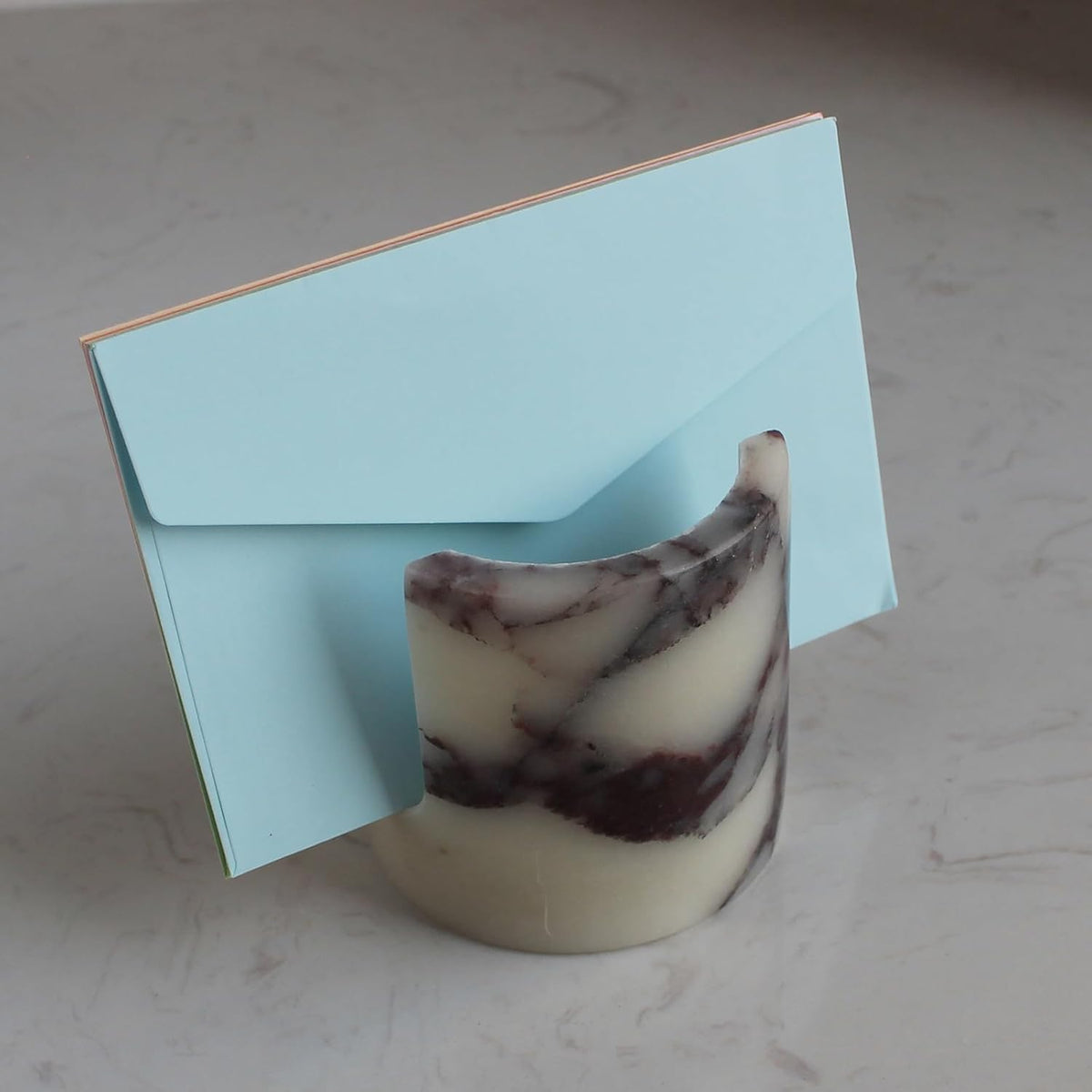 Natural Calacatta Viola Marble Sponge Holder for Kitchen Counter, Drying Rack, Sponge Caddy for