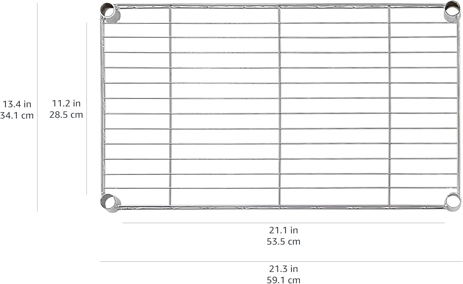 Amazon Basics 4-Shelf Adjustable, Storage Shelving Unit, (200 Pound Loading Capacity per Shelf)