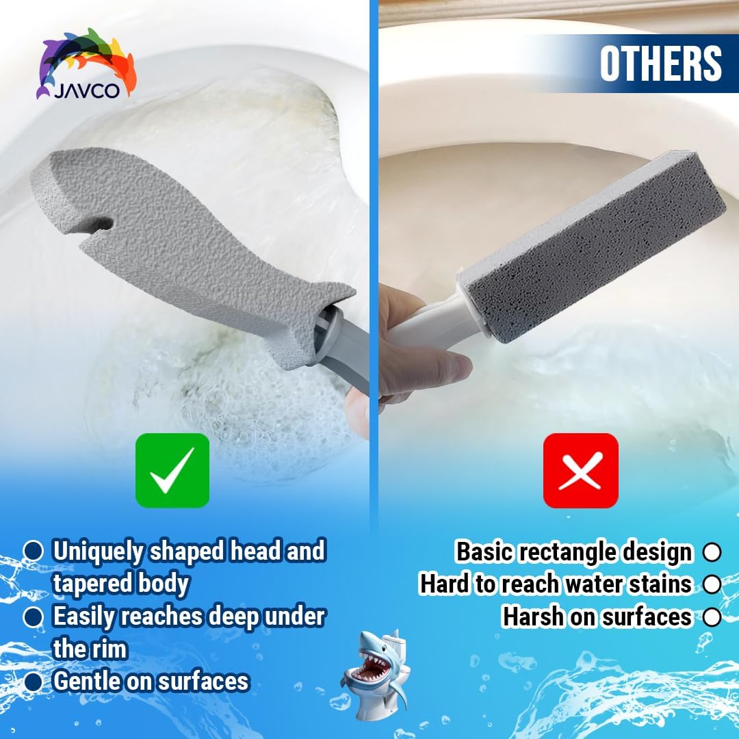 4 Pack Pumice Stone for Toilet Cleaning | Toilet Pumice Stone with Handle | Pumice for Cleaning |
