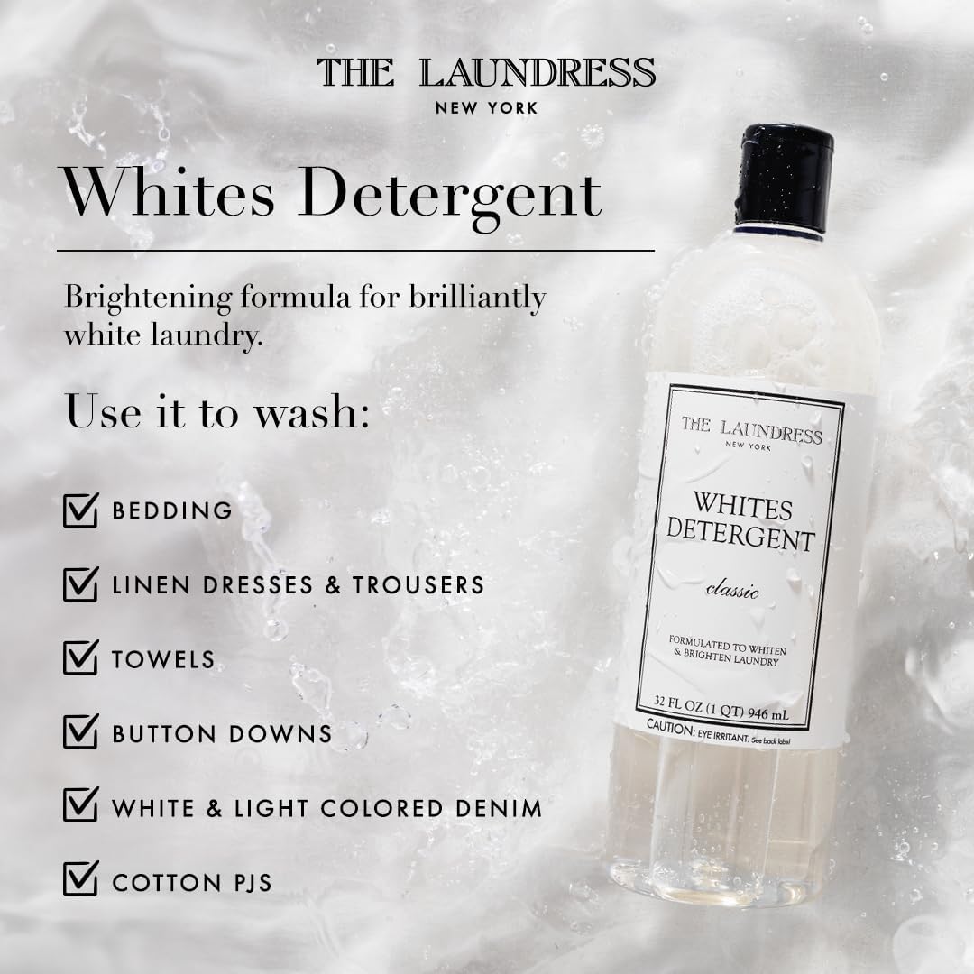 The Laundress Whites Detergent, Concentrated Laundry Detergent Liquid, Whiten & Brighten Clothes