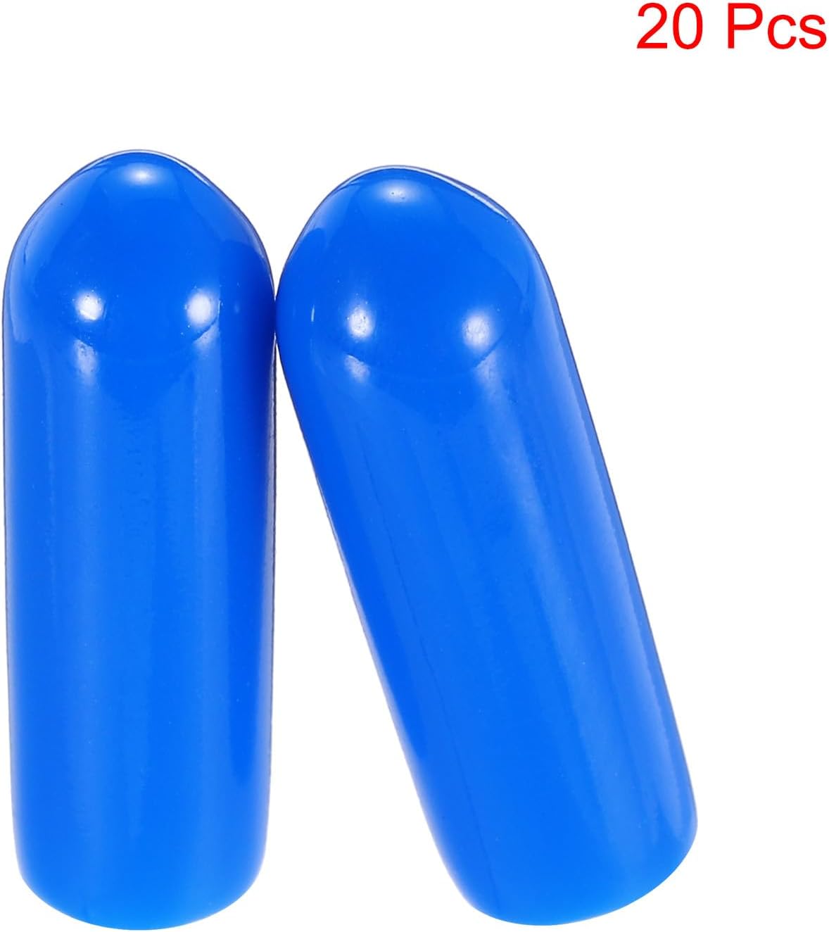 uxcell 20pcs Rubber End Caps 4mm(0.2") ID Vinyl PVC Round Tube Bolt Cap Cover Screw Thread