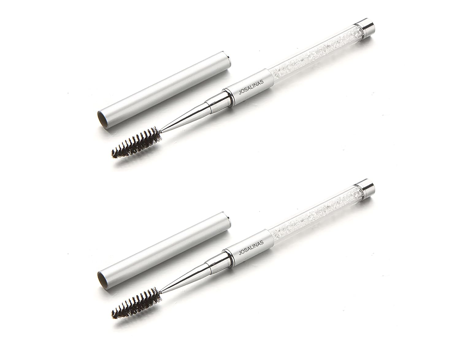 2PCS Mascara Brushes Eyebrow Eyelash Brushes Mascara Wands Spooly Applicators Eye Brushes Portable