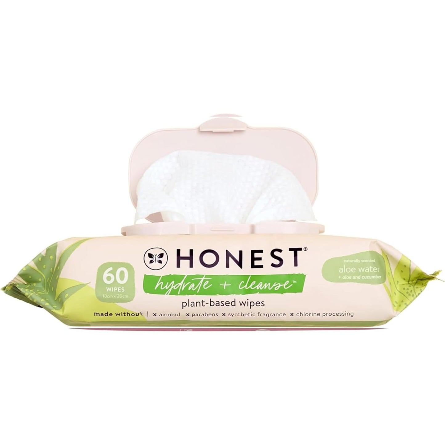 The Honest Company Hydrate and Cleanse Naturally Scented Wipes Cleansing Multi-Tasking Wipes 99%