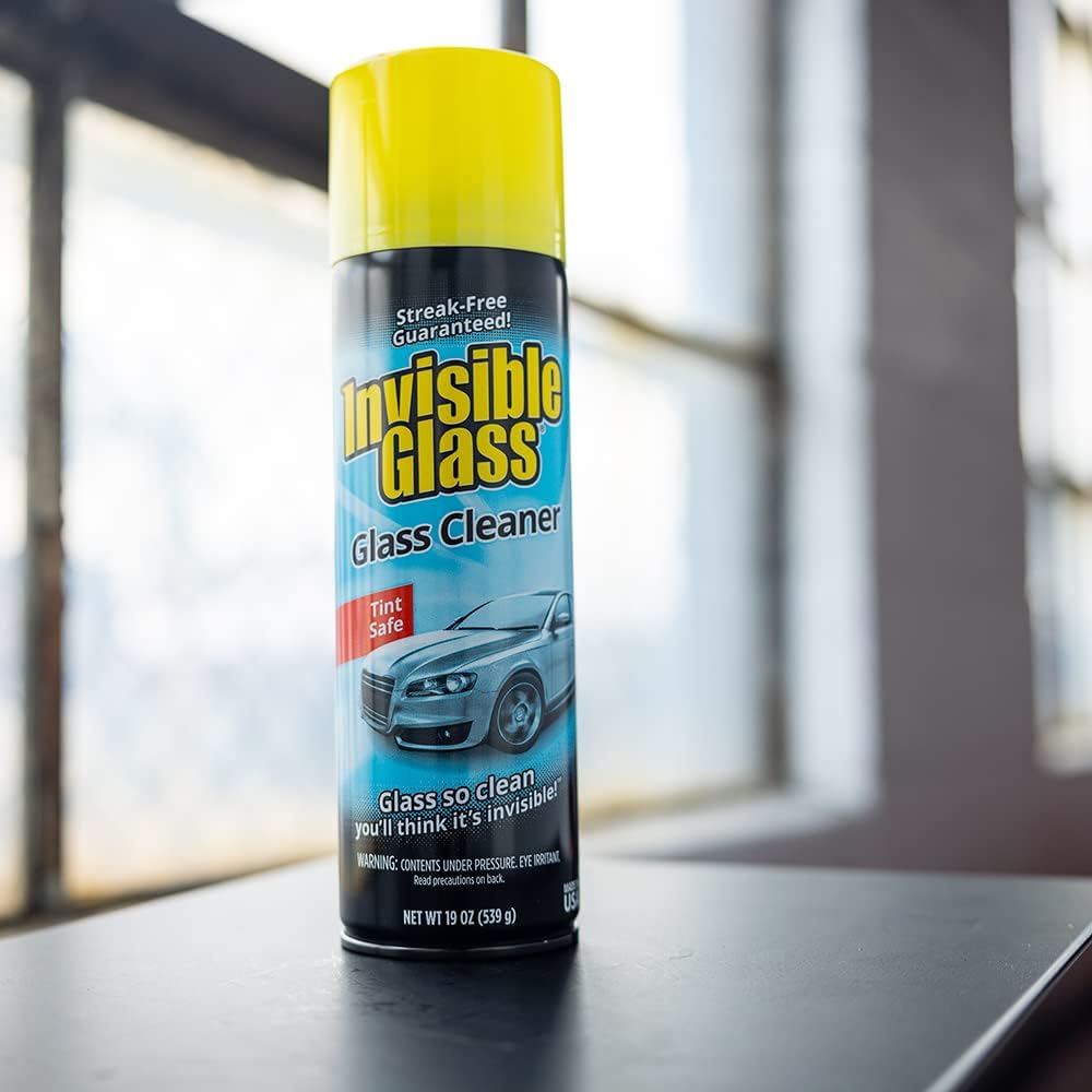 Invisible Glass 91164-6PK Premium Aerosol Glass and Window Cleaner for Auto and Home Cleans Glass