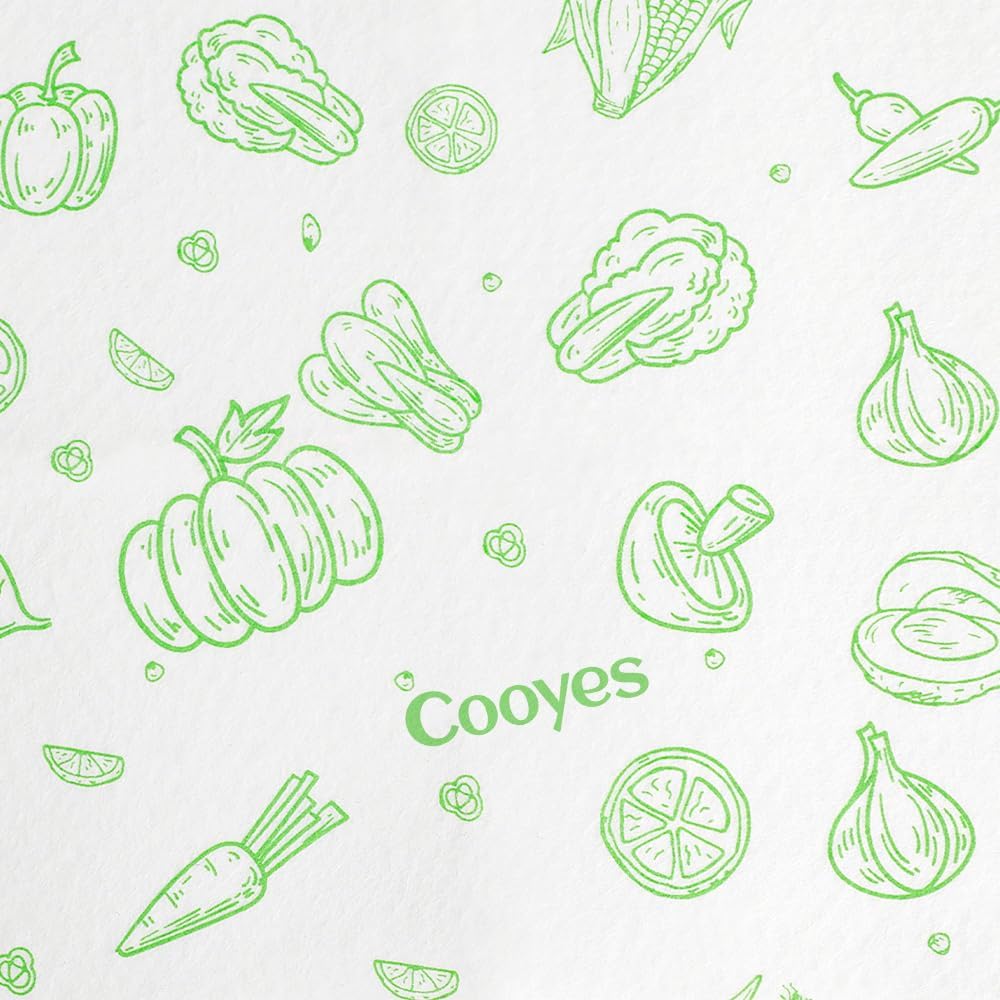 Cooyes 6 Pack Refrigerator Shelf Liners for French Door Fridge, 17.7" × 36" Extra Large, Non-Slip