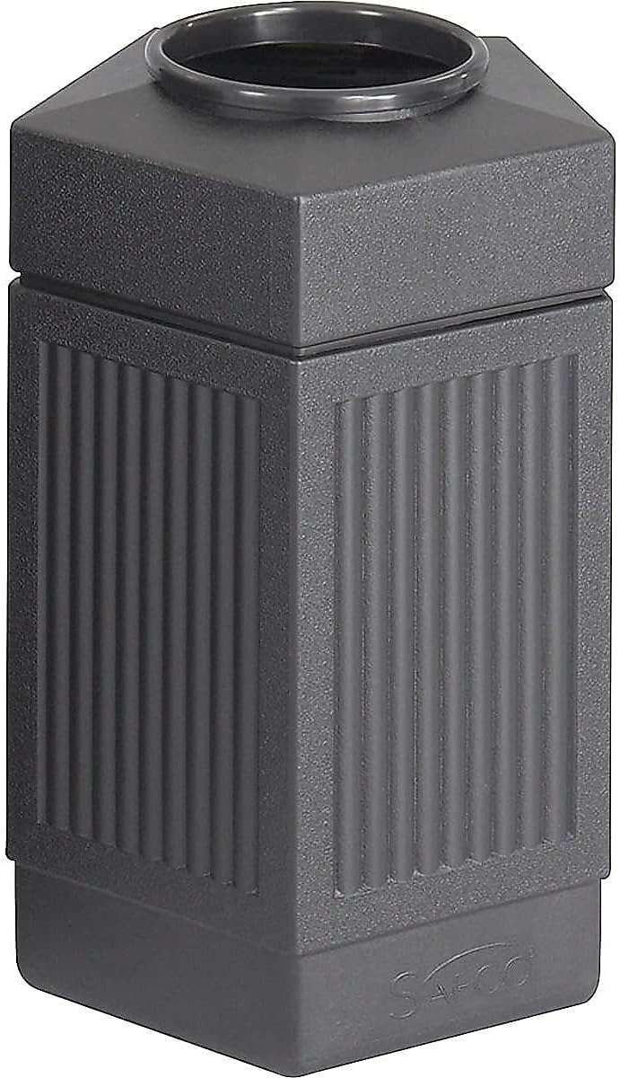 Safco Canmeleon Trash Can, 30 Gallons, Indoor and Outdoor Use, Durable & Weather-Resistant