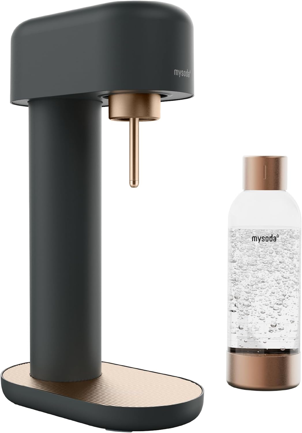 Mysoda Premium Carbonating Bottle 1L Copper - Compatible with MySoda and any brands - Quick-Lock