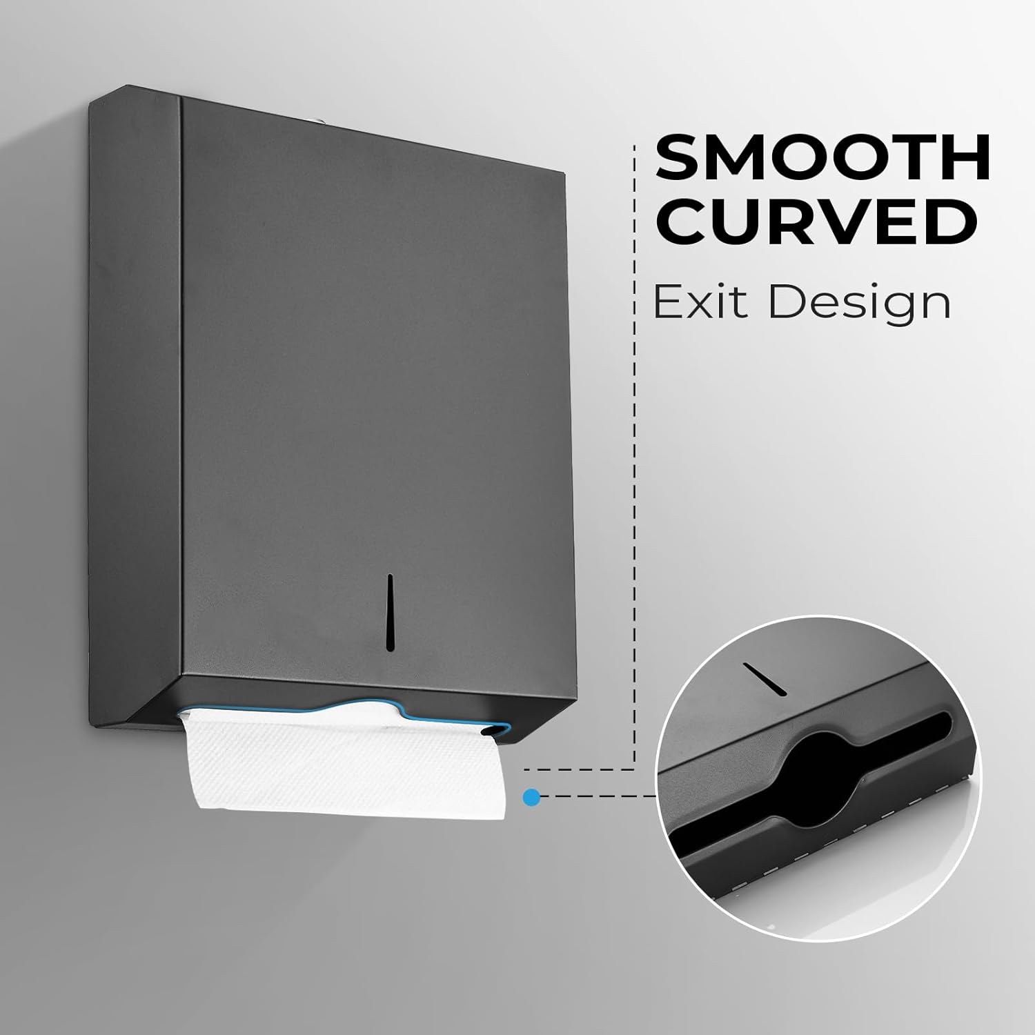 Paper Towel Dispenser Wall Mount - Multifold Trifold Paper Towel Dispensers, Large Capacity