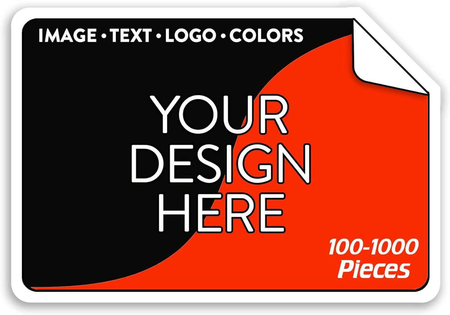 5-1000 Custom Vinyl Stickers - Upload Your own Image, Text, Design, Logo - Personalized Logo Labels