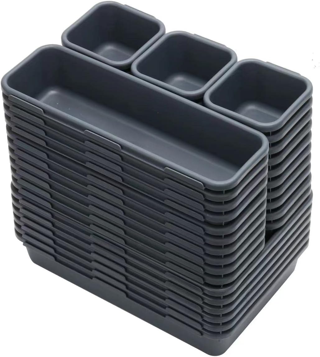 KeFanta 42 Pack Tool Box Organizer Tool Tray Dividers, Rolling Tool Chest Cart Cabinet Workbench