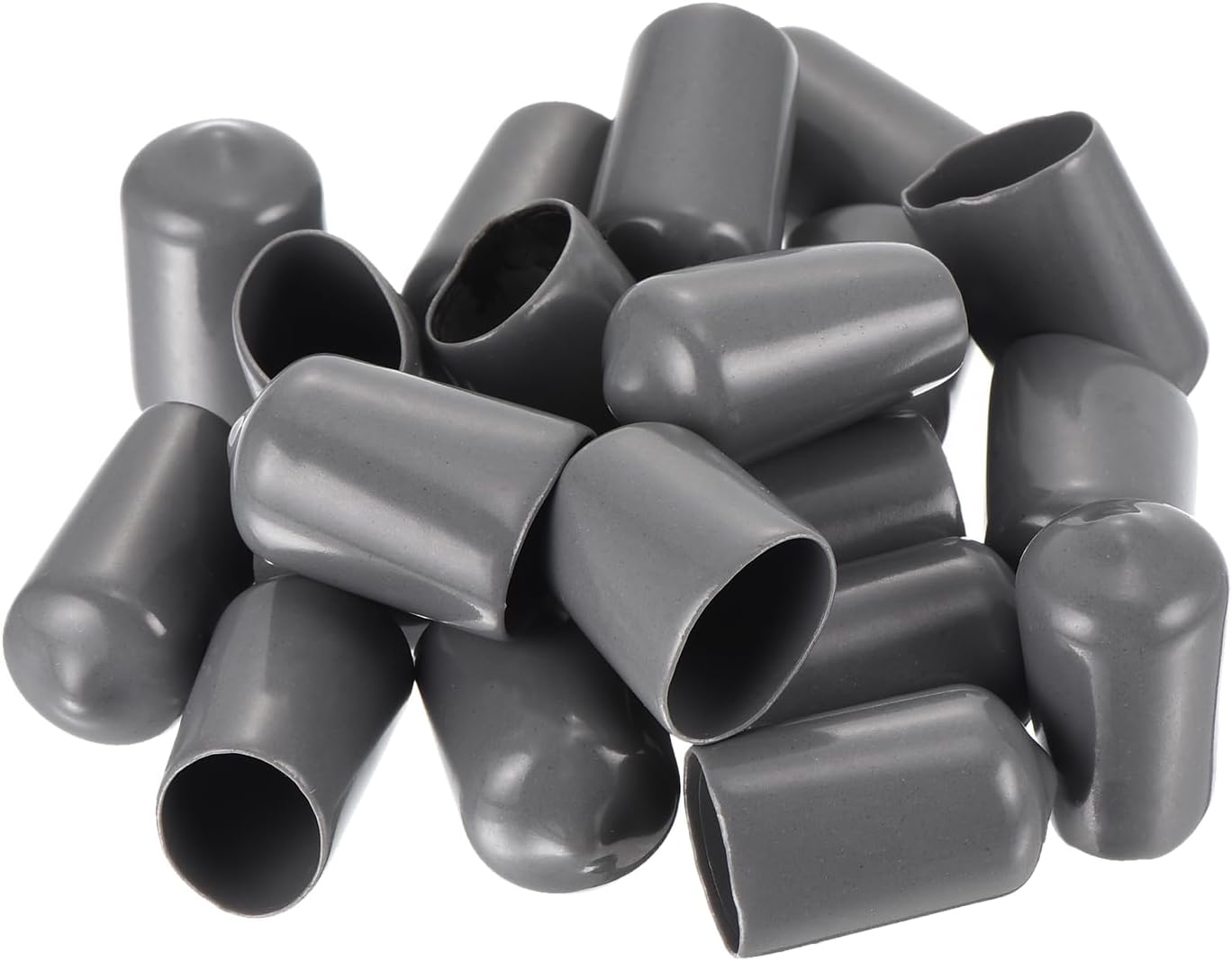 uxcell 20pcs Rubber End Caps 13mm ID Vinyl PVC Round Tube Bolt Cap Cover Screw Thread Protectors