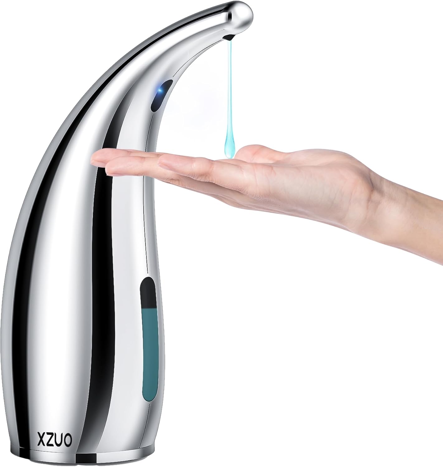 Automatic Soap Dispenser with Infrared Sensor - Adjustable 4-Level Touchless Hand Soap for Kitchen