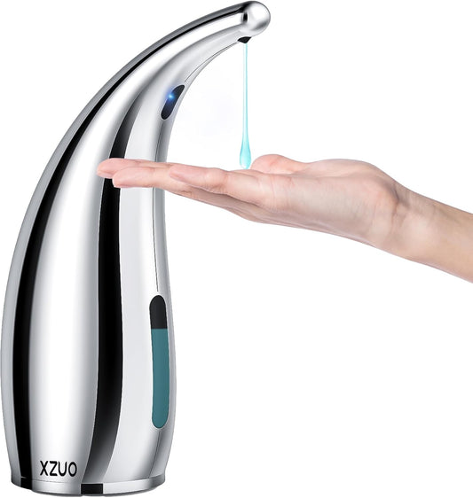 Automatic Soap Dispenser with Infrared Sensor - Adjustable 4-Level Touchless Hand Soap for Kitchen