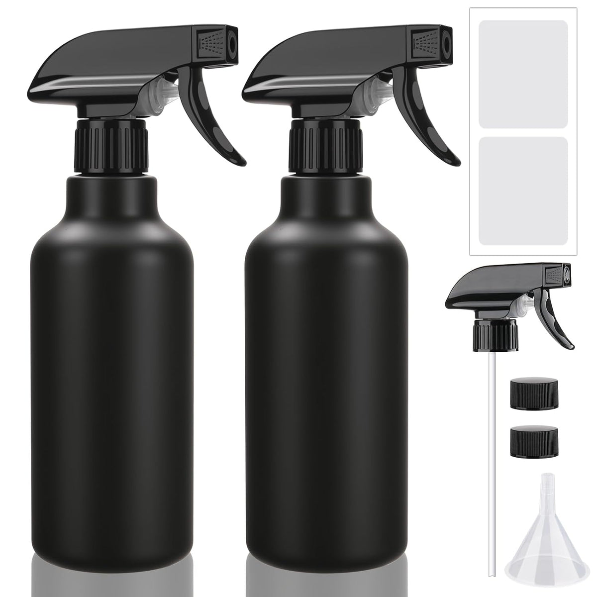 Spray Bottles 16.9oz/500ml Plastic Empty Spray Bottle for Hair Mist/Stream Spraying Heavy Duty