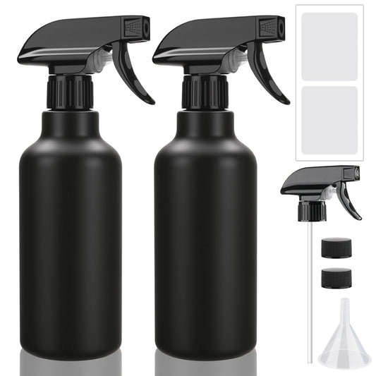 Spray Bottles 16.9oz/500ml Plastic Empty Spray Bottle for Hair Mist/Stream Spraying Heavy Duty
