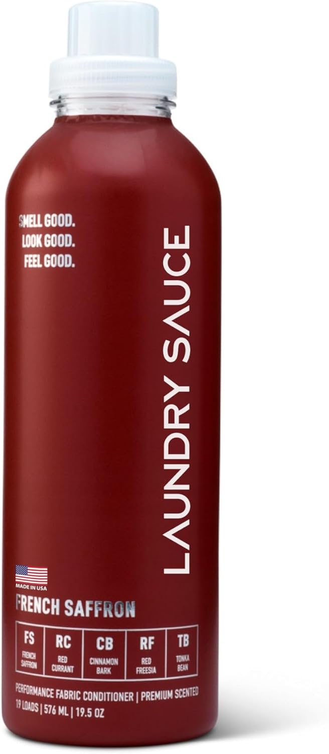 Laundry Sauce - Laundry Fabric Softener (French Saffron) Luxury Fragrance, Softens & Preserves