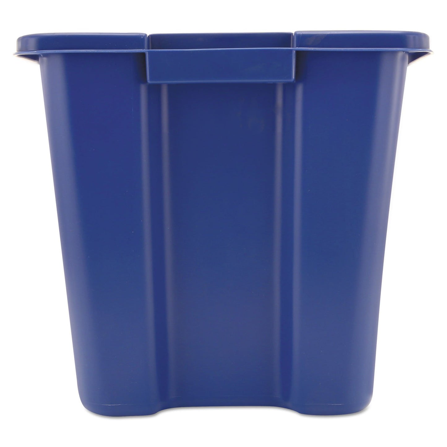 Rubbermaid Commercial Products, Recycling Bin/Box, Stackable, 14 GAL, Blue, for