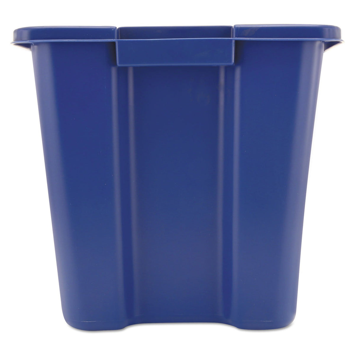 Rubbermaid Commercial Products, Recycling Bin/Box, Stackable, 14 GAL, Blue, for