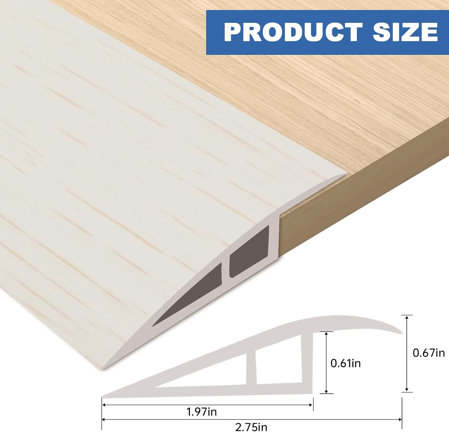 Vinyl Door Threshold Flooring Transition Strip Self Adhesive Carpet Edging Strip for Laminate