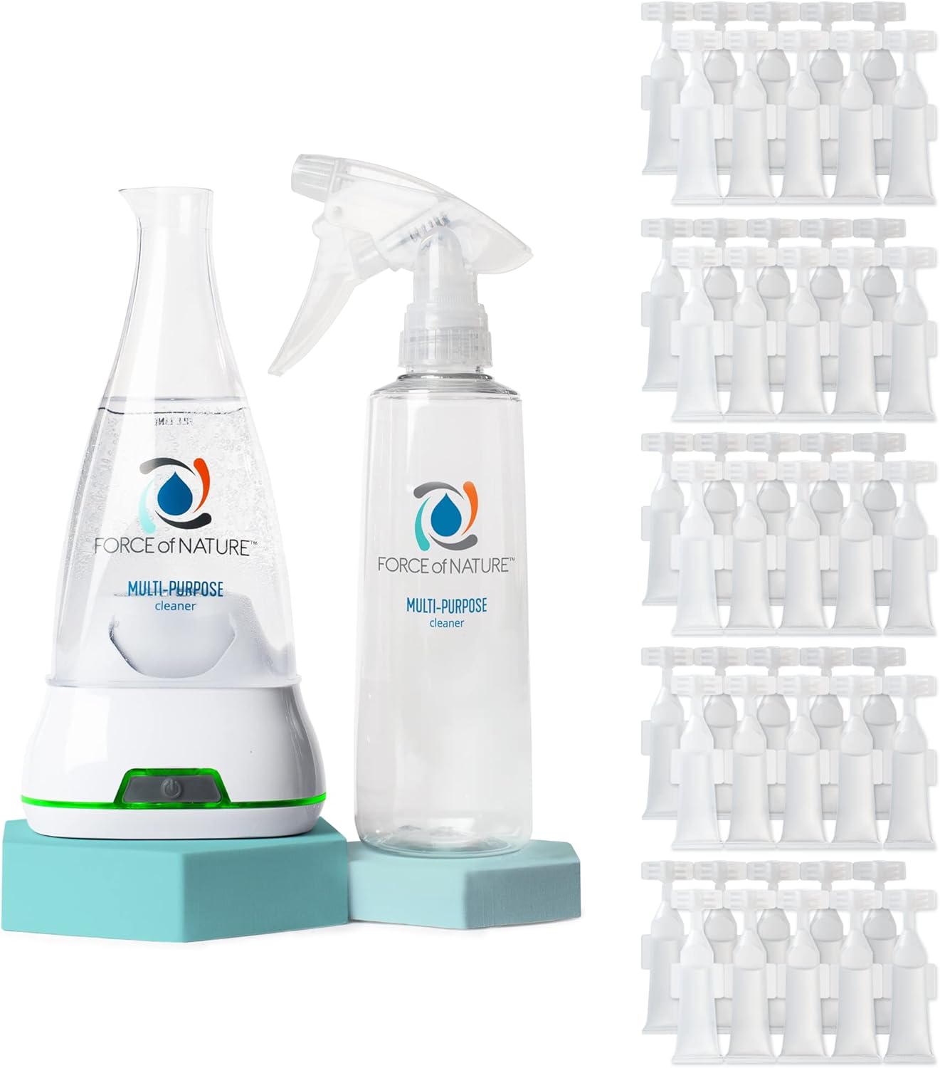 Force of Nature Multi-Purpose Cleaner, Disinfectant & Deodorizer Year Supply Bundle - Reusable