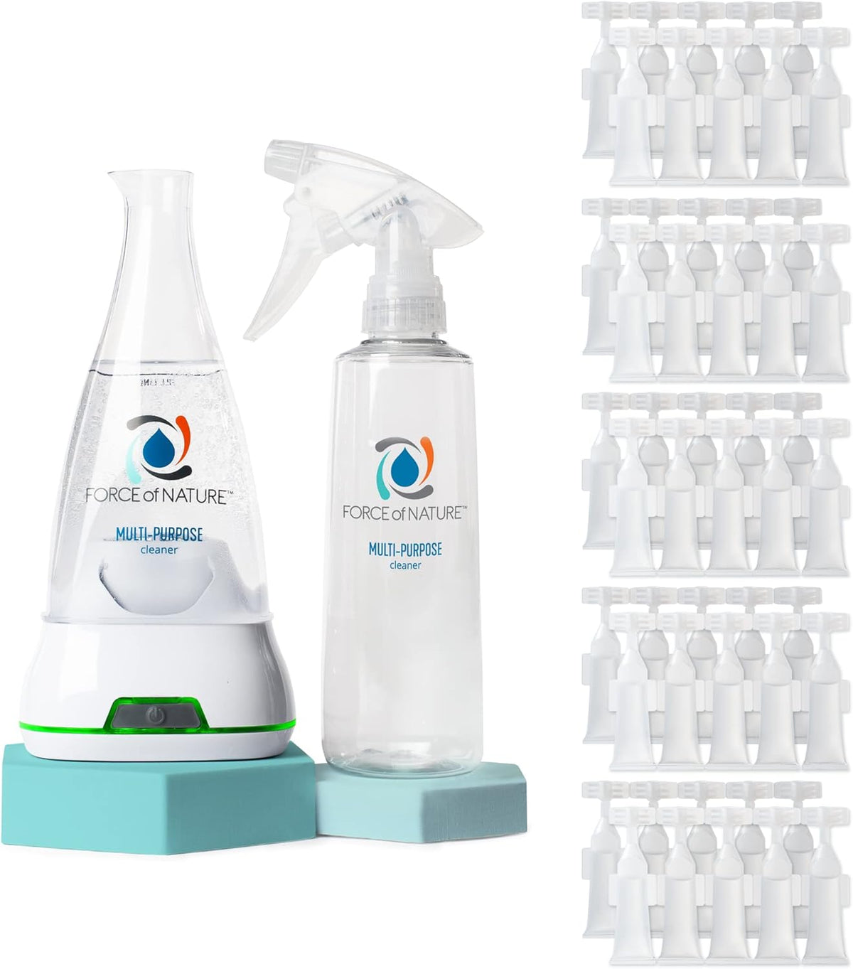 Force of Nature Multi-Purpose Cleaner, Disinfectant & Deodorizer Year Supply Bundle - Reusable