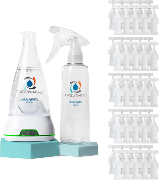 Force of Nature Multi-Purpose Cleaner, Disinfectant & Deodorizer Year Supply Bundle - Reusable