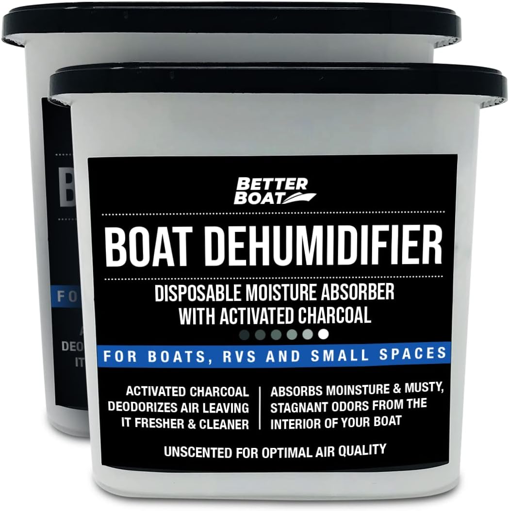 Moisture Absorber and Boat Dehumidifier, Charcoal Odor Remover for Damp Smell and Humidity