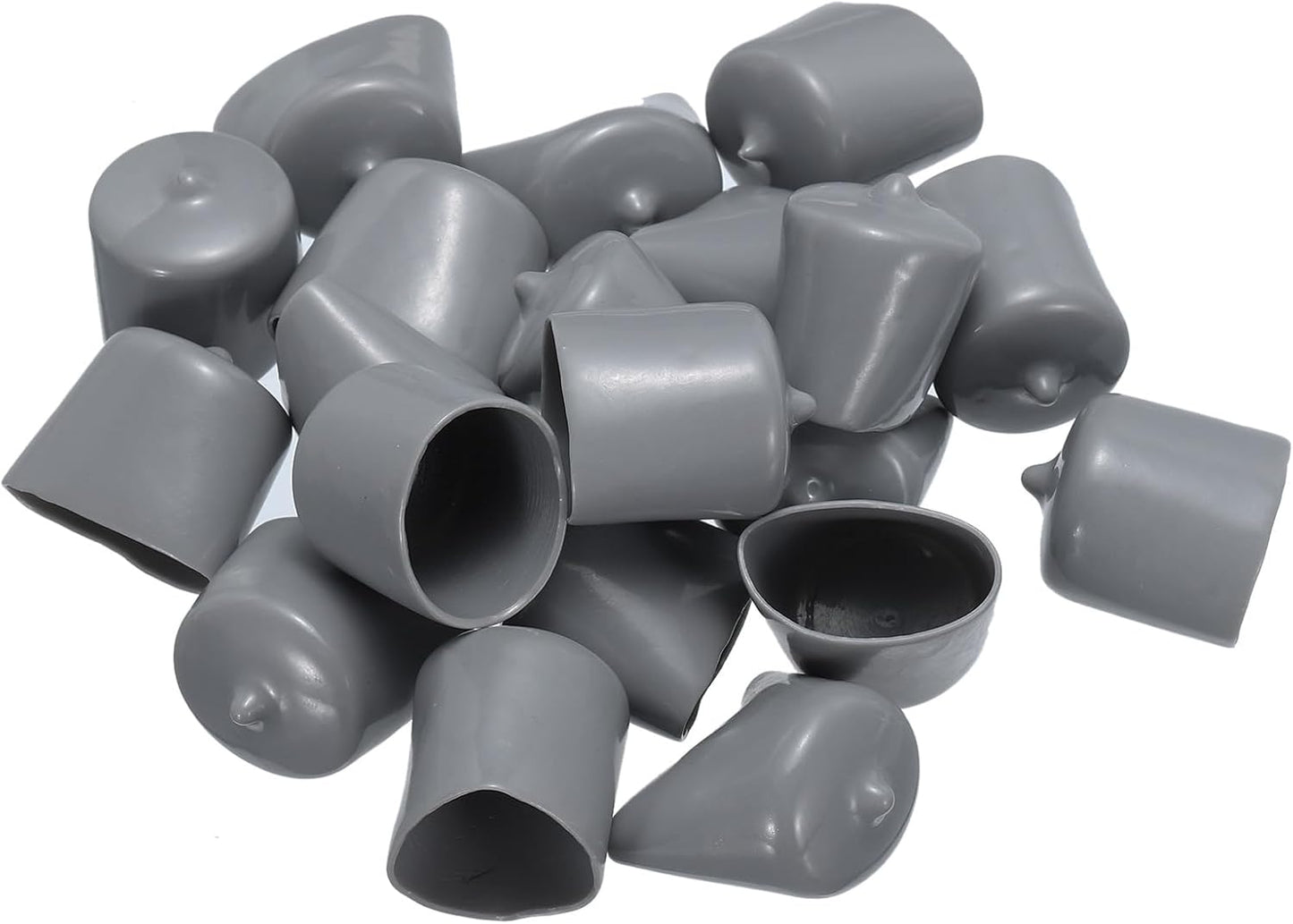 uxcell 20pcs Rubber End Caps 25mm(1") ID Vinyl PVC Round Tube Bolt Cap Cover Screw Thread