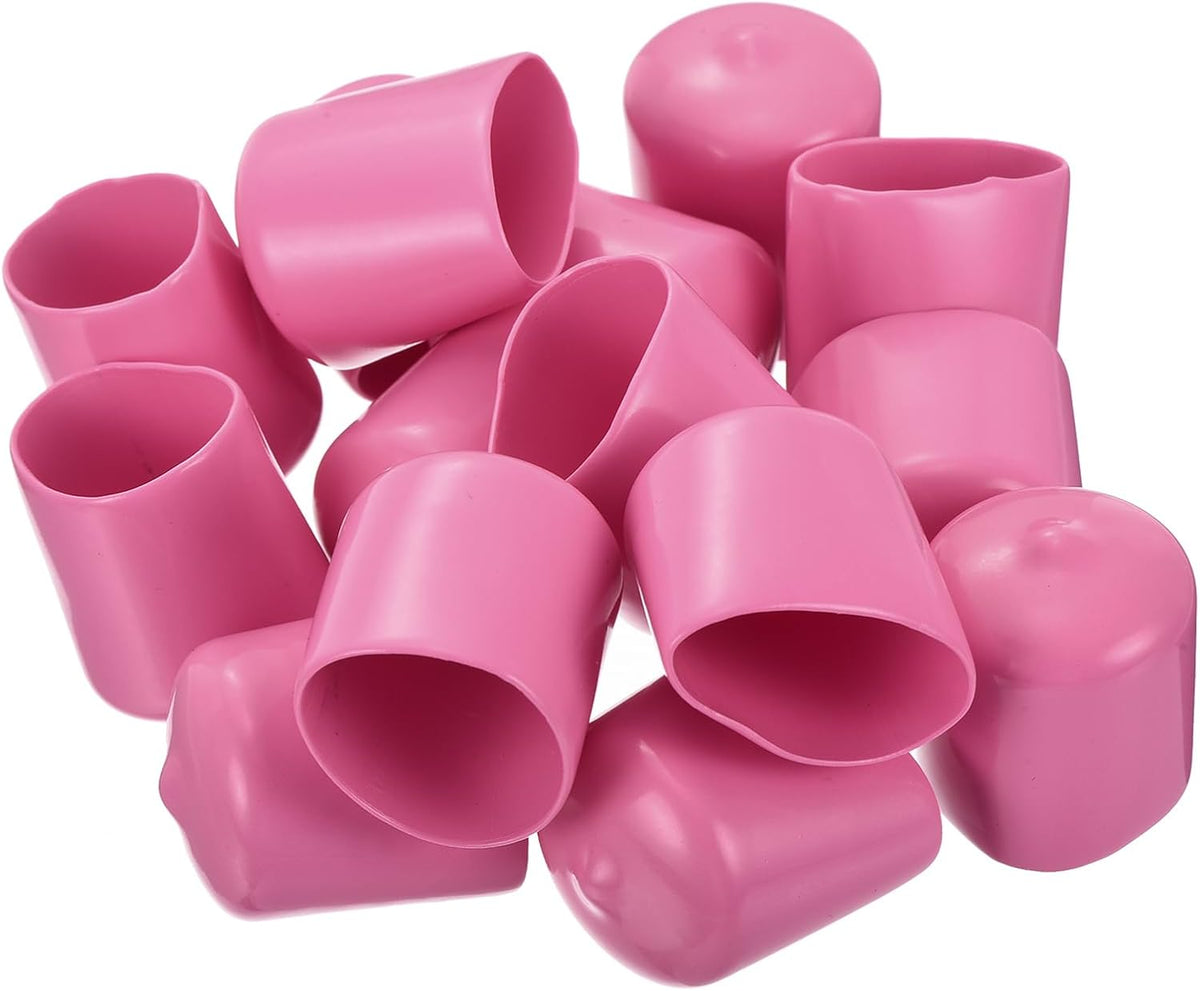 uxcell 20pcs Rubber End Caps 23mm ID Vinyl PVC Round Tube Bolt Cap Cover Screw Thread Protectors
