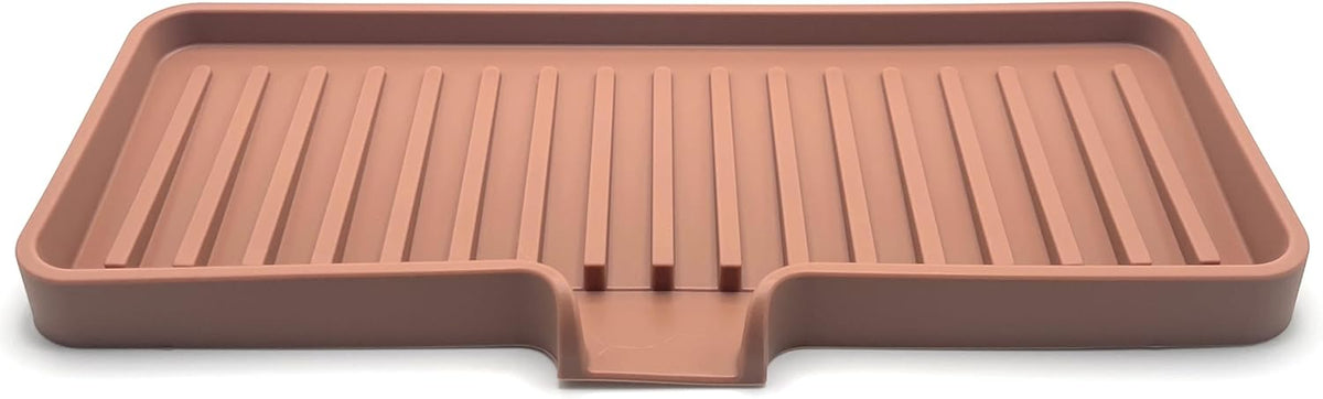 Happitasa Silicone Soap Dish Tray and Sponge Holder with Drain Chute | Bathroom and Kitchen Sink