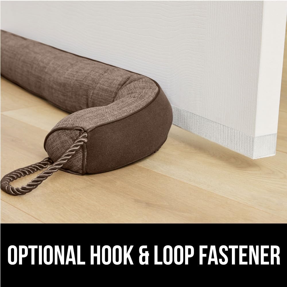 GORILLA GRIP Door Draft Stopper for Bottom of Doors, Weather Stripping Seal Blocks Hot Air, Noise
