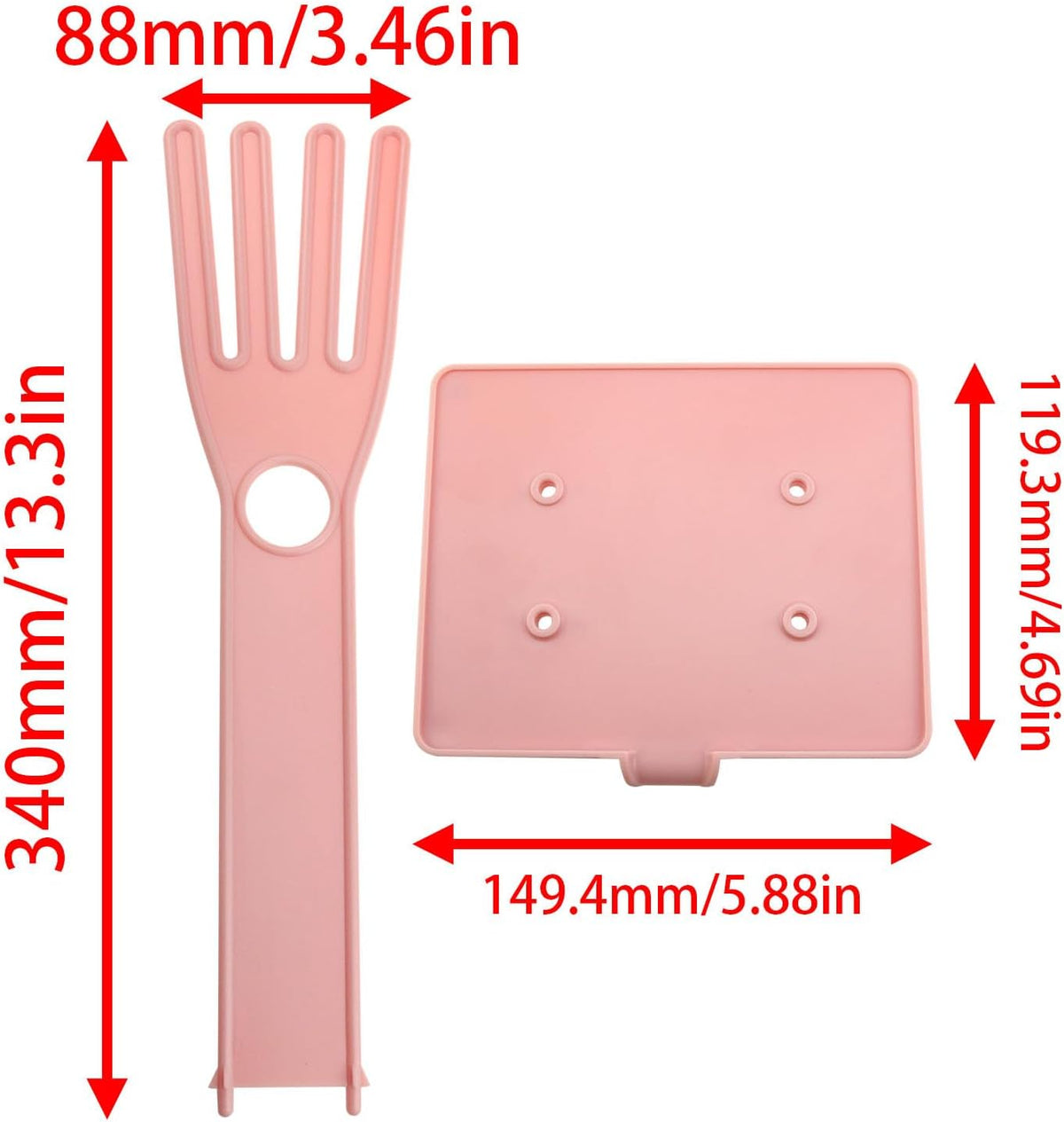 Pink Glove Holder 15x12x34cm Multifunctional Rubber Glove Drainer Towel Storage Rack Drying Rack