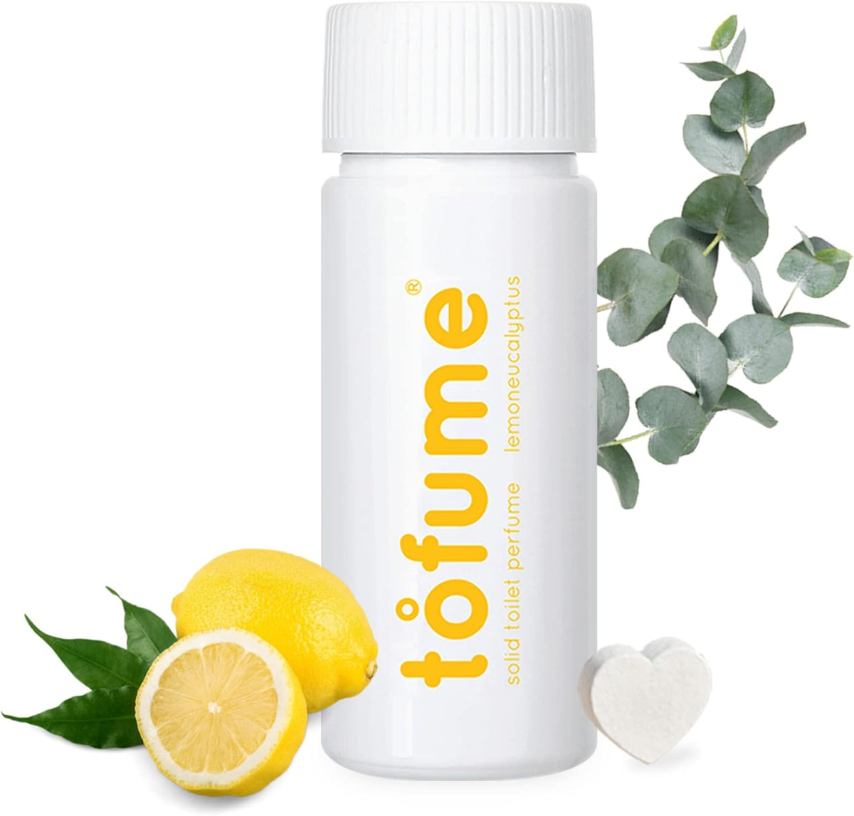 Effervescent Bathroom Air Freshener - Lemon Eucalyptus - Toilet Deodorizer, Bathroom Odor