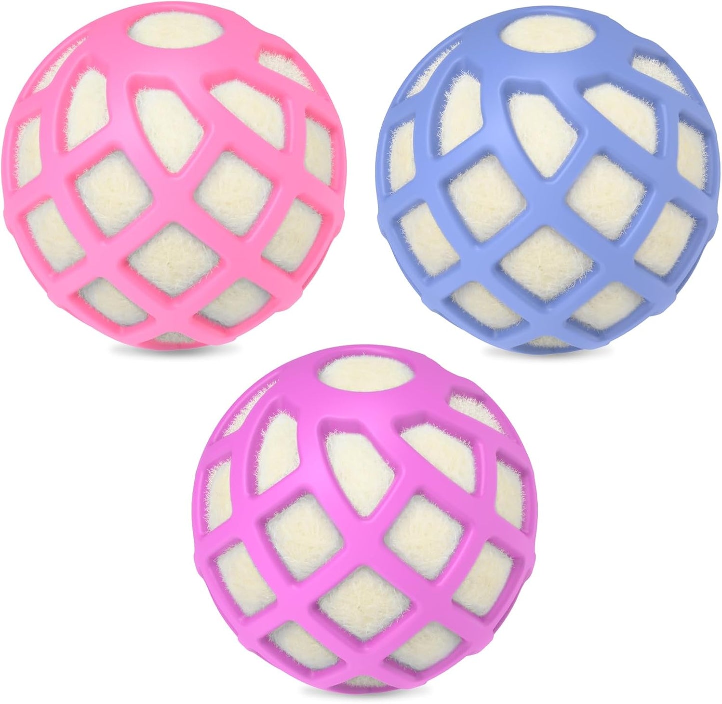 Dryer Balls – Patented Silicone Guard, Natural Wool Core, Super Anti-Tangle & Saves Drying Time
