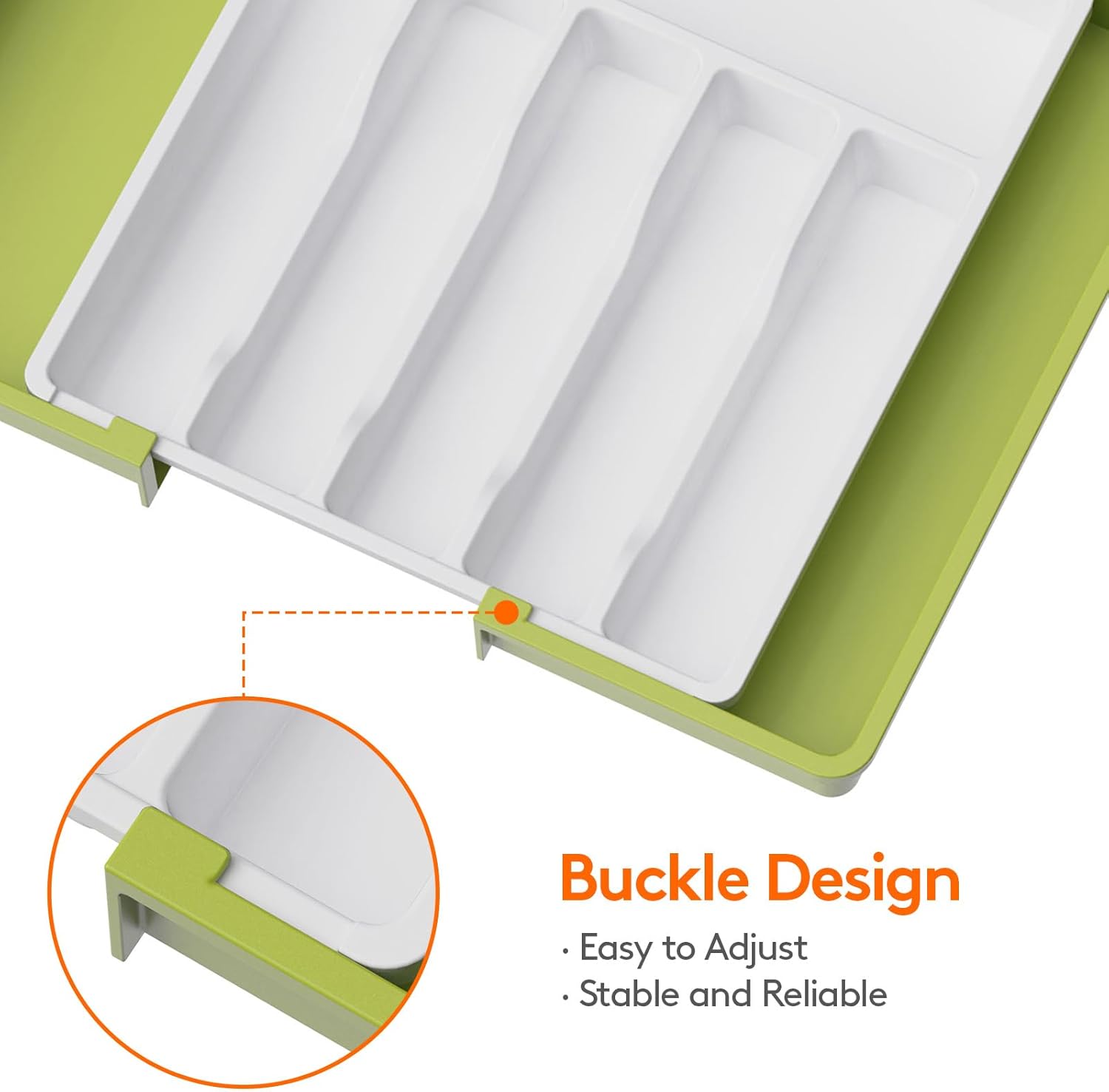 Lifewit Silverware Drawer Organizer, Expandable Utensil Tray for Kitchen, BPA Free Flatware and