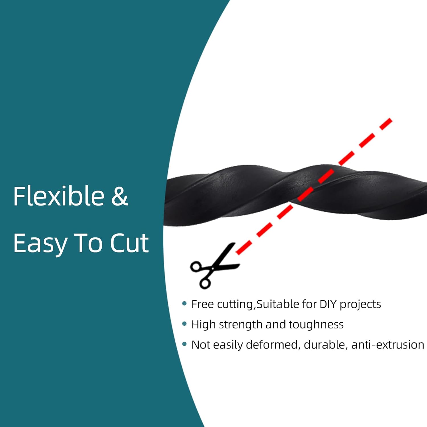 Solid Rectangle Rubber Seal with High Tack Self-Adhesive Tape, EPDM Foam Rubber Weather Stripping