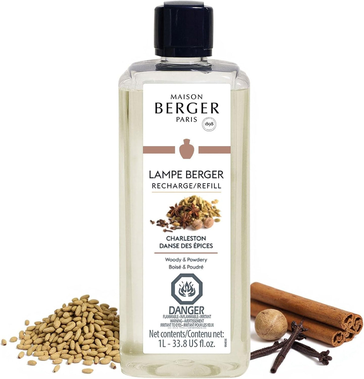 Charleston - Lampe Berger Fragrance Refill for Home Fragrance Oil Diffuser - 33.8 Fluid Ounces - 1