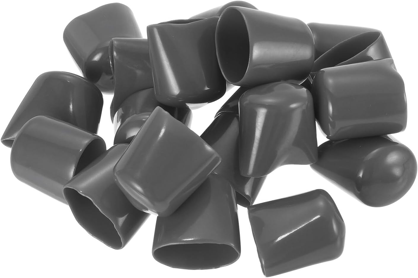uxcell 20pcs Rubber End Caps 22mm ID Vinyl PVC Round Tube Bolt Cap Cover Screw Thread Protectors