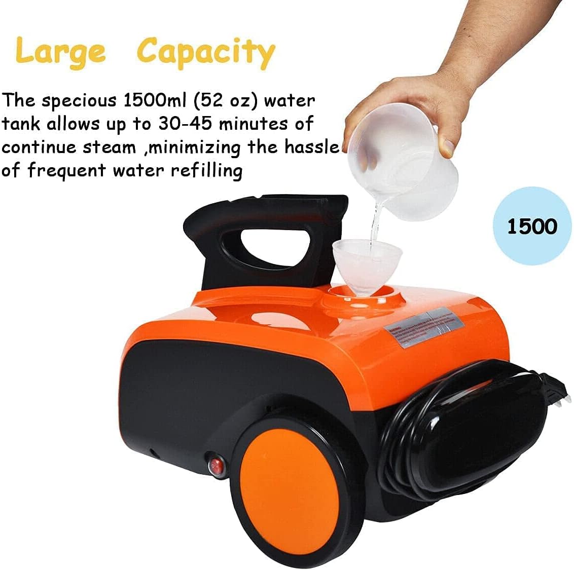 COSTWAY Multipurpose Steam Cleaner with 19 Accessories, Heavy Duty Household Steamer Chemical-Free