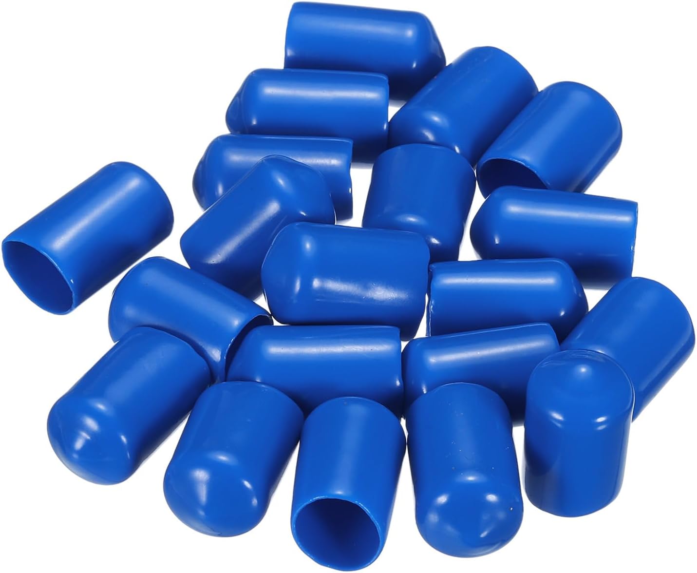 uxcell 20pcs Rubber End Caps 13mm ID Vinyl PVC Round Tube Bolt Cap Cover Screw Thread Protectors