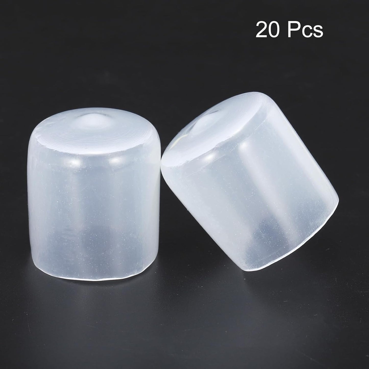 uxcell 20pcs Rubber End Caps 25mm(1") ID Vinyl PVC Round Tube Bolt Cap Cover Screw Thread