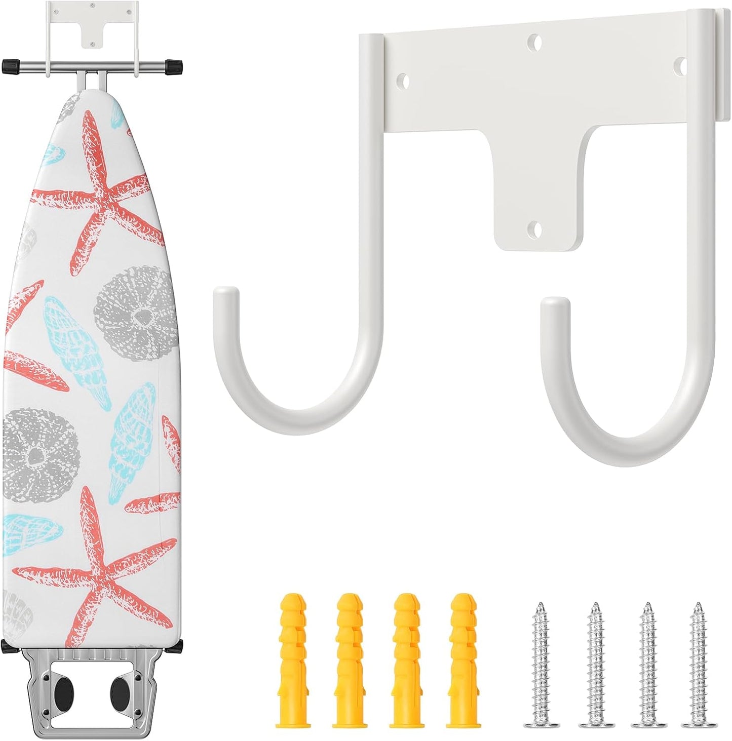 ORLESS Ironing Board Holder Wall Mount, Ironing Board Hanger, Ironing Board Holder, Iron Board Hook