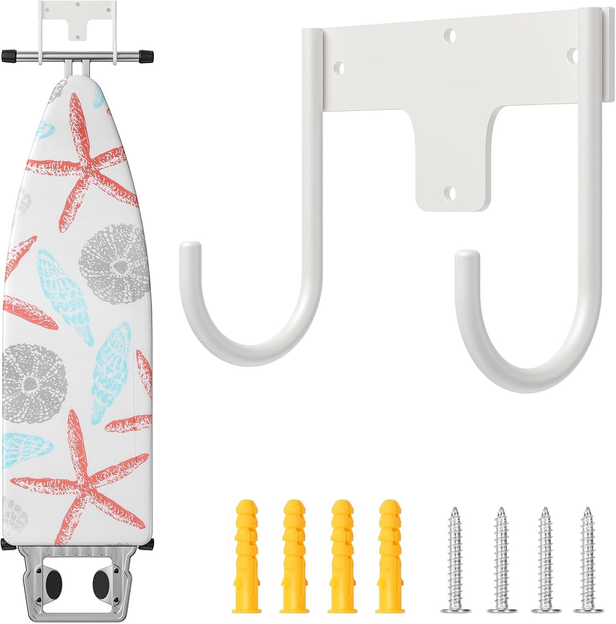 ORLESS Ironing Board Holder Wall Mount, Ironing Board Hanger, Ironing Board Holder, Iron Board Hook