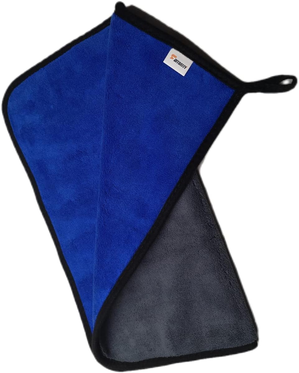 SOFTBATFY Ultrasoft, Large, Thick and Quick Drying Car Microfiber Cleaning Towel 800GSM Polishing