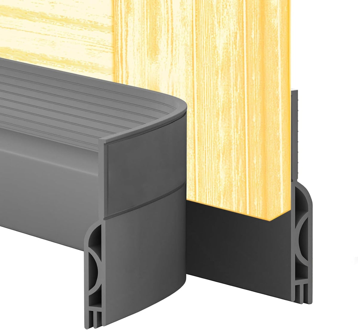 Door Draft Stopper,Door Sweep for Bottom,Weather Stripping Doors Seal Draft Guard Blocker Noise