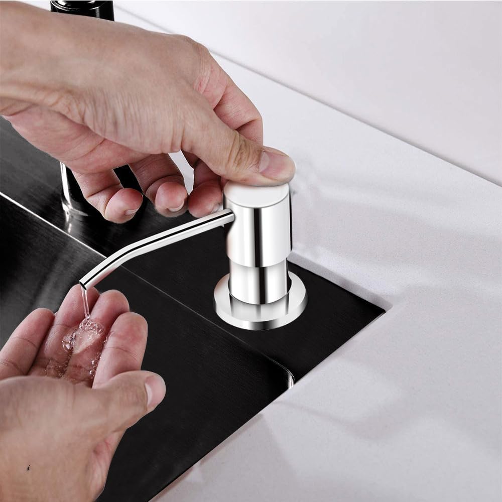 Soap Dispenser for Kitchen Sink, in Sink Soap Dispenser Pump, 47" Silicone Extension Tube Connect