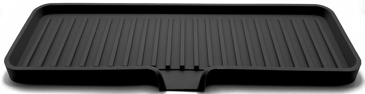 Happitasa Silicone Soap Dish Tray and Sponge Holder with Drain Chute | Bathroom and Kitchen Sink