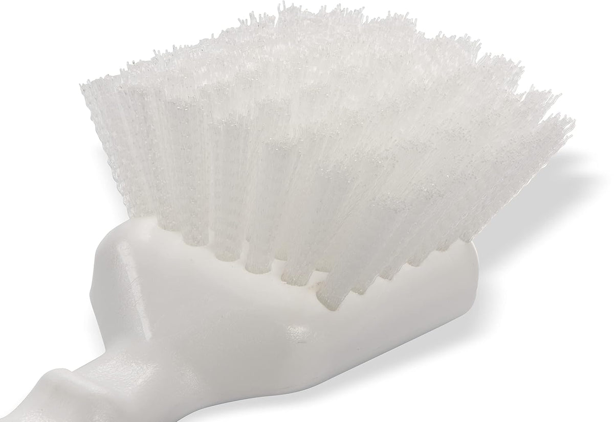 SPARTA 3662000 Flo-Pac Plastic Handle Utility Scrub Brush, Nylon Bristles, 2" Bristle Trim, 8"