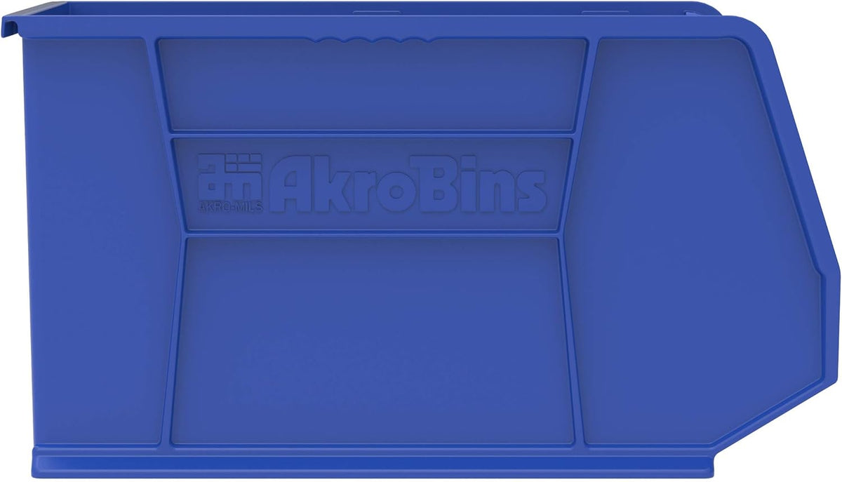 Akro-Mils 30260 AkroBins Plastic Storage Bins, Space-Saving Stackable Bins for Garage, Pantry