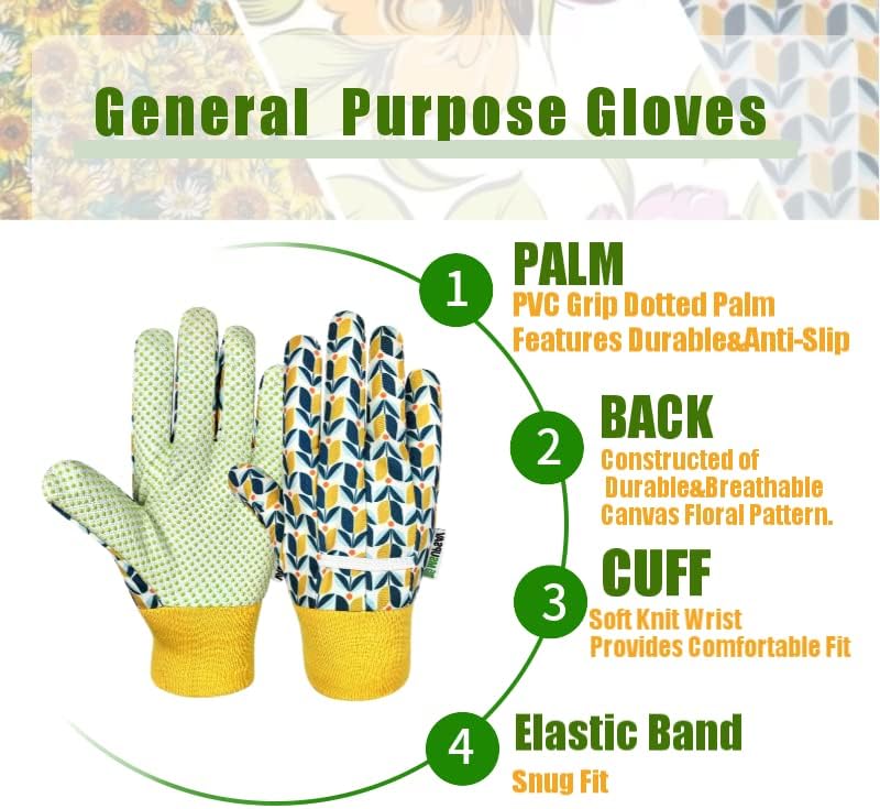 Thorn Proof&Puncture Resistant Gardening Gloves with Grip,Garden Gloves for Women, Leather Work